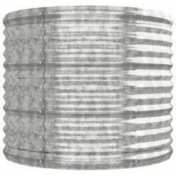 VidaXL Jardinière Acier enduit de poudre 296x80x68 cm Argenté -Pots & cache-pots Soldes 2022 image 4 318962