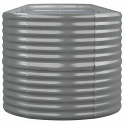 VidaXL Jardinière de jardin Acier enduit de poudre 440x80x68 cm Gris -Pots & cache-pots Soldes 2022 image 4 318969