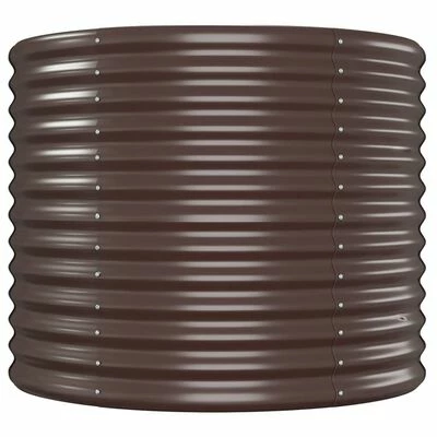 VidaXL Jardinière de jardin Acier enduit de poudre 512x80x68 cm Marron 4 VidaXL Jardinière de jardin Acier enduit de poudre 512x80x68 cm Marron – Image 4