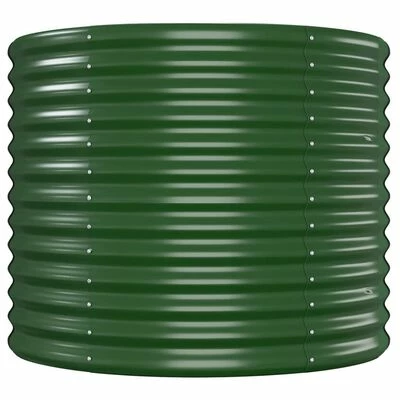 VidaXL Jardinière de jardin Acier enduit de poudre 620x80x68 cm Vert 4 VidaXL Jardinière de jardin Acier enduit de poudre 620x80x68 cm Vert – Image 4