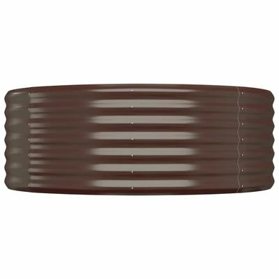 VidaXL Jardinière de jardin Acier enduit de poudre 249x100x36cm Marron 4 VidaXL Jardinière de jardin Acier enduit de poudre 249x100x36cm Marron – Image 4