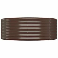 VidaXL Jardinière de jardin Acier enduit de poudre 507x100x36cm Marron -Pots & cache-pots Soldes 2022 image 4 319010