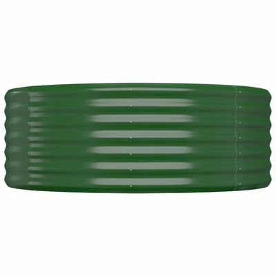 VidaXL Jardinière de jardin Acier enduit de poudre 544x100x36 cm Vert 4 VidaXL Jardinière de jardin Acier enduit de poudre 544x100x36 cm Vert – Image 4