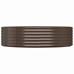 VidaXL Jardinière de jardin Acier enduit de poudre 214x140x36cm Marron 9 VidaXL Jardinière de jardin Acier enduit de poudre 214x140x36cm Marron -Pots & cache-pots Soldes 2022 image 4 319025