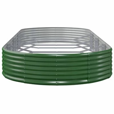 VidaXL Jardinière de jardin Acier enduit de poudre 373x140x36 cm Vert 4 VidaXL Jardinière de jardin Acier enduit de poudre 373x140x36 cm Vert – Image 4