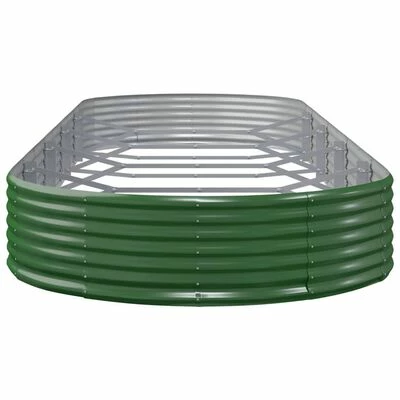 VidaXL Jardinière de jardin Acier enduit de poudre 450x140x36 cm Vert 4 VidaXL Jardinière de jardin Acier enduit de poudre 450x140x36 cm Vert – Image 4