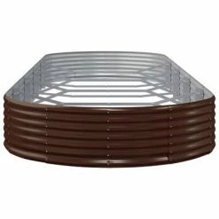 VidaXL Jardinière de jardin Acier enduit de poudre 450x140x36cm Marron 9 VidaXL Jardinière de jardin Acier enduit de poudre 450x140x36cm Marron -Pots & cache-pots Soldes 2022 image 4 319040