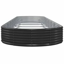 VidaXL Jardinière Acier enduit de poudre 600x140x36 cm Anthracite -Pots & cache-pots Soldes 2022 image 4 319051