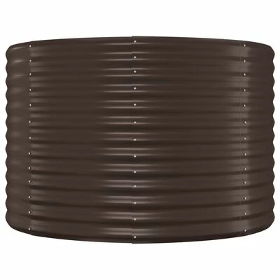 VidaXL Jardinière de jardin Acier enduit poudre 175x100x68 cm Marron 4 VidaXL Jardinière de jardin Acier enduit poudre 175x100x68 cm Marron – Image 4