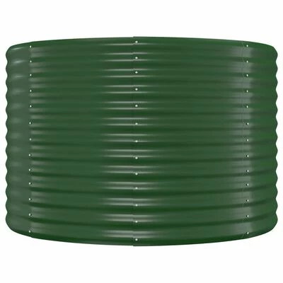 VidaXL Jardinière de jardin Acier enduit de poudre 322x100x68 cm Vert 4 VidaXL Jardinière de jardin Acier enduit de poudre 322x100x68 cm Vert – Image 4