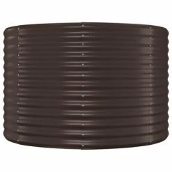 VidaXL Jardinière de jardin Acier enduit poudre 396x100x68 cm Marron -Pots & cache-pots Soldes 2022 image 4 319075