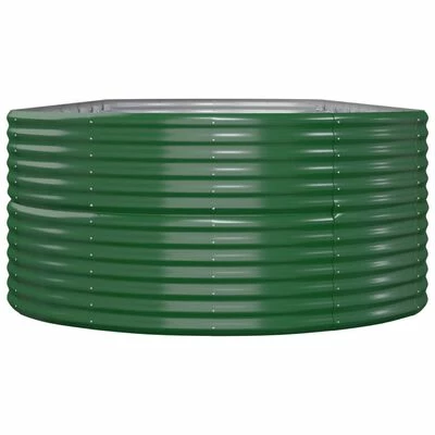 VidaXL Jardinière de jardin Acier enduit de poudre 510x140x68 cm Vert 4 VidaXL Jardinière de jardin Acier enduit de poudre 510x140x68 cm Vert – Image 4