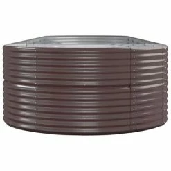 VidaXL Jardinière de jardin Acier enduit de poudre 510x140x68cm Marron -Pots & cache-pots Soldes 2022 image 4 319115