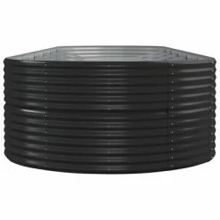 VidaXL Jardinière Acier enduit de poudre 510x140x68 cm Anthracite -Pots & cache-pots Soldes 2022 image 4 319116