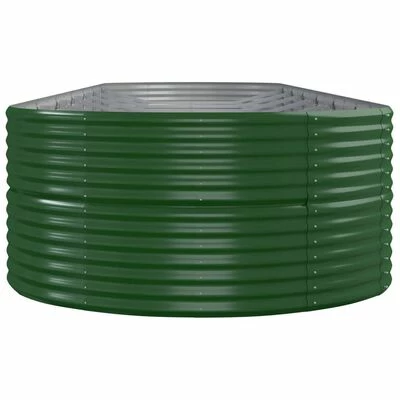 VidaXL Jardinière de jardin Acier enduit de poudre 584x140x68 cm Vert 4 VidaXL Jardinière de jardin Acier enduit de poudre 584x140x68 cm Vert – Image 4