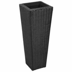 VidaXL Lits surélevés de jardin 3 pcs Résine tressée Noir -Pots & cache-pots Soldes 2022 image 4 40534