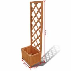 VidaXL Jardinière en treillis 40 x 30 x 135 cm -Pots & cache-pots Soldes 2022 image 4 41297