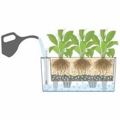 LECHUZA Jardinière de table Delta 20 ALL-IN-ONE Blanc brillant 15560 -Pots & cache-pots Soldes 2022 image 4 421453