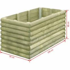 VidaXL Lit surélevé de jardin 106x56x48 cm Bois de pin imprégné 7 VidaXL Lit surélevé de jardin 106x56x48 cm Bois de pin imprégné -Pots & cache-pots Soldes 2022 image 4 42211