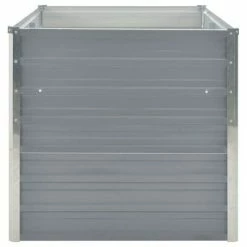 VidaXL Jardinière 160 x 80 x 77 cm Gris Acier galvanisé -Pots & cache-pots Soldes 2022 image 4 42404