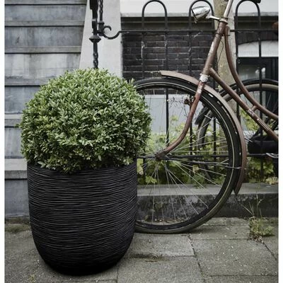 Capi Jardinière Nature Rib 43 x 41 cm Noir KBLR933 4 Capi Jardinière Nature Rib 43 x 41 cm Noir KBLR933 – Image 4