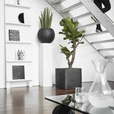 Capi Jardinière Urban Smooth Carré 30 x 30 x 30 cm Noir KBL902 4 Capi Jardinière Urban Smooth Carré 30 x 30 x 30 cm Noir KBL902 – Image 4