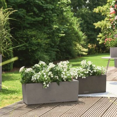 LECHUZA Jardinière BALCONERA Stone 50 ALL-IN-ONE Gris 4 LECHUZA Jardinière BALCONERA Stone 50 ALL-IN-ONE Gris – Image 4