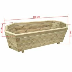 VidaXL Lit surélevé de jardin 100x40x31 cm Bois de pin imprégné 7 VidaXL Lit surélevé de jardin 100x40x31 cm Bois de pin imprégné -Pots & cache-pots Soldes 2022 image 4 43332