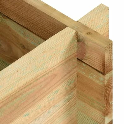 VidaXL Jardinière surélevée pour légumes Bois de pin imprégné 80 cm 4 VidaXL Jardinière surélevée pour légumes Bois de pin imprégné 80 cm – Image 4