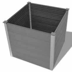 VidaXL Lit surélevé de jardin WPC 100x100x91 cm Gris -Pots & cache-pots Soldes 2022 image 4 43606
