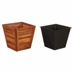 VidaXL Ensemble de lit surélevé de jardin 3 pcs Carré Bois d'acacia 9 VidaXL Ensemble de lit surélevé de jardin 3 pcs Carré Bois d'acacia -Pots & cache-pots Soldes 2022 image 4 44115