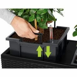 LECHUZA Jardinière TRIO Stone 30 ALL-IN-ONE Noir graphite -Pots & cache-pots Soldes 2022 image 4 442076