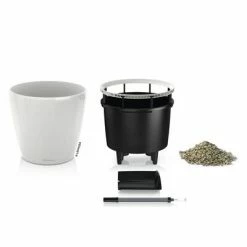 LECHUZA Jardinière CLASSICO Premium 21 LS ALL-IN-ONE Blanc brillant -Pots & cache-pots Soldes 2022 image 4 442093