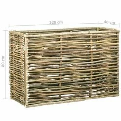 VidaXL Lit surélevé de jardin 120x40x80 cm Bois de noisetier 7 VidaXL Lit surélevé de jardin 120x40x80 cm Bois de noisetier -Pots & cache-pots Soldes 2022 image 4 45373