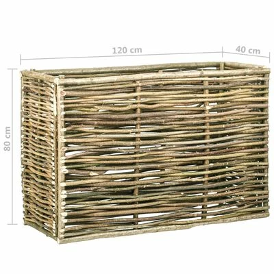 VidaXL Lit surélevé de jardin 120x40x80 cm Bois de noisetier 4 VidaXL Lit surélevé de jardin 120x40x80 cm Bois de noisetier – Image 4
