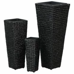 VidaXL Lits surélevés de jardin 3 pcs Jacinthe d'eau Noir -Pots & cache-pots Soldes 2022 image 4 45570