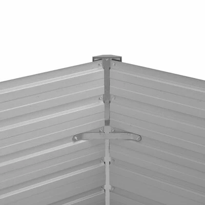 VidaXL Lit surélevé de jardin Marron 129x129x77 cm Acier galvanisé 4 VidaXL Lit surélevé de jardin Marron 129x129x77 cm Acier galvanisé – Image 4