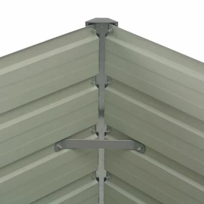 VidaXL Jardinière surélevée Anthracite 100x100x77 cm Acier galvanisé 4 VidaXL Jardinière surélevée Anthracite 100x100x77 cm Acier galvanisé – Image 4