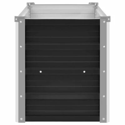 VidaXL Lit surélevé de jardin Anthracite 100x40x45 cm Acier galvanisé 4 VidaXL Lit surélevé de jardin Anthracite 100x40x45 cm Acier galvanisé – Image 4