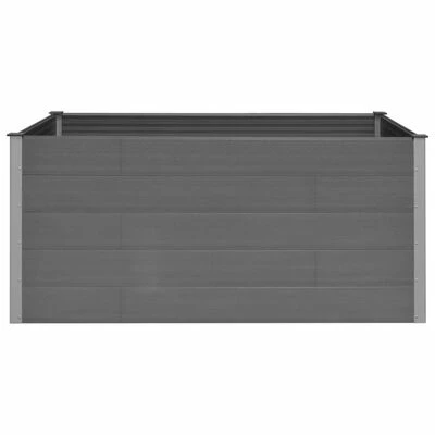 VidaXL Lit surélevé de jardin Gris 200x100x91 cm WPC 4 VidaXL Lit surélevé de jardin Gris 200x100x91 cm WPC – Image 4