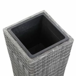 VidaXL Lit surélevé de jardin 30x30x80 cm Résine Tressée Gris 9 VidaXL Lit surélevé de jardin 30x30x80 cm Résine Tressée Gris -Pots & cache-pots Soldes 2022 image 4 46928