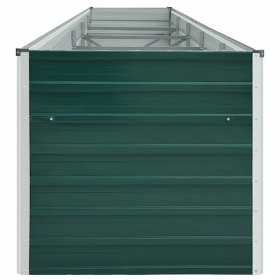 VidaXL Lit surélevé de jardin Acier galvanisé 400x80x45 cm Vert 4 VidaXL Lit surélevé de jardin Acier galvanisé 400x80x45 cm Vert – Image 4