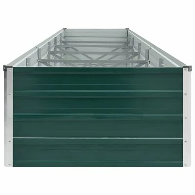 VidaXL Lit surélevé de jardin Acier galvanisé 480x80x45 cm Vert 4 VidaXL Lit surélevé de jardin Acier galvanisé 480x80x45 cm Vert – Image 4