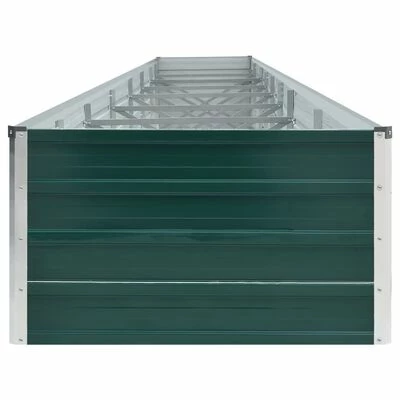 VidaXL Lit surélevé de jardin Acier galvanisé 600x80x45 cm Vert 4 VidaXL Lit surélevé de jardin Acier galvanisé 600x80x45 cm Vert – Image 4