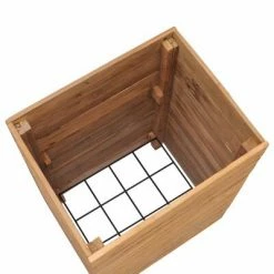 VidaXL Lit surélevé 50x40x72 cm Bois de teck recyclé et acier -Pots & cache-pots Soldes 2022 image 4 47427