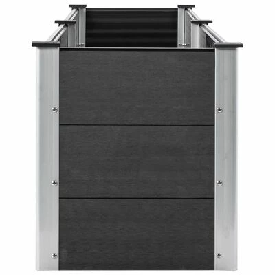 VidaXL Lit surélevé de jardin 250x50x54 cm WPC Gris 4 VidaXL Lit surélevé de jardin 250x50x54 cm WPC Gris – Image 4