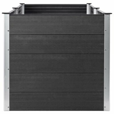 VidaXL Lit surélevé de jardin 250x50x91 cm WPC Gris 4 VidaXL Lit surélevé de jardin 250x50x91 cm WPC Gris – Image 4