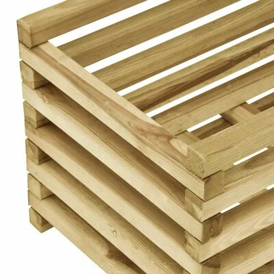 VidaXL Lit surélevé de jardin 120x40x38,5 cm Bois de pin imprégné 4 VidaXL Lit surélevé de jardin 120x40x38,5 cm Bois de pin imprégné – Image 4