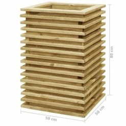 VidaXL Lit surélevé de jardin 50x50x80 cm Bois de pin imprégné -Pots & cache-pots Soldes 2022 image 4 49092