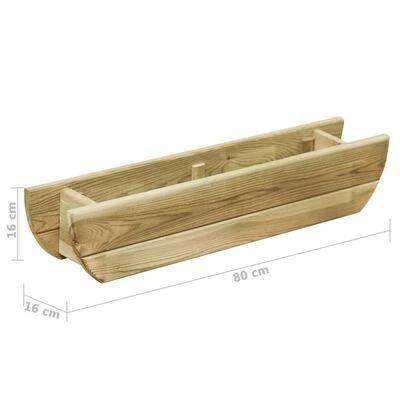 VidaXL Lit surélevé de jardin 80x16x16 cm Bois de pin imprégné 4 VidaXL Lit surélevé de jardin 80x16x16 cm Bois de pin imprégné – Image 4